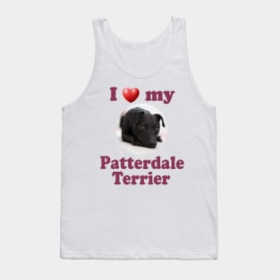 I Love My Patterdale Terrier Tank Top